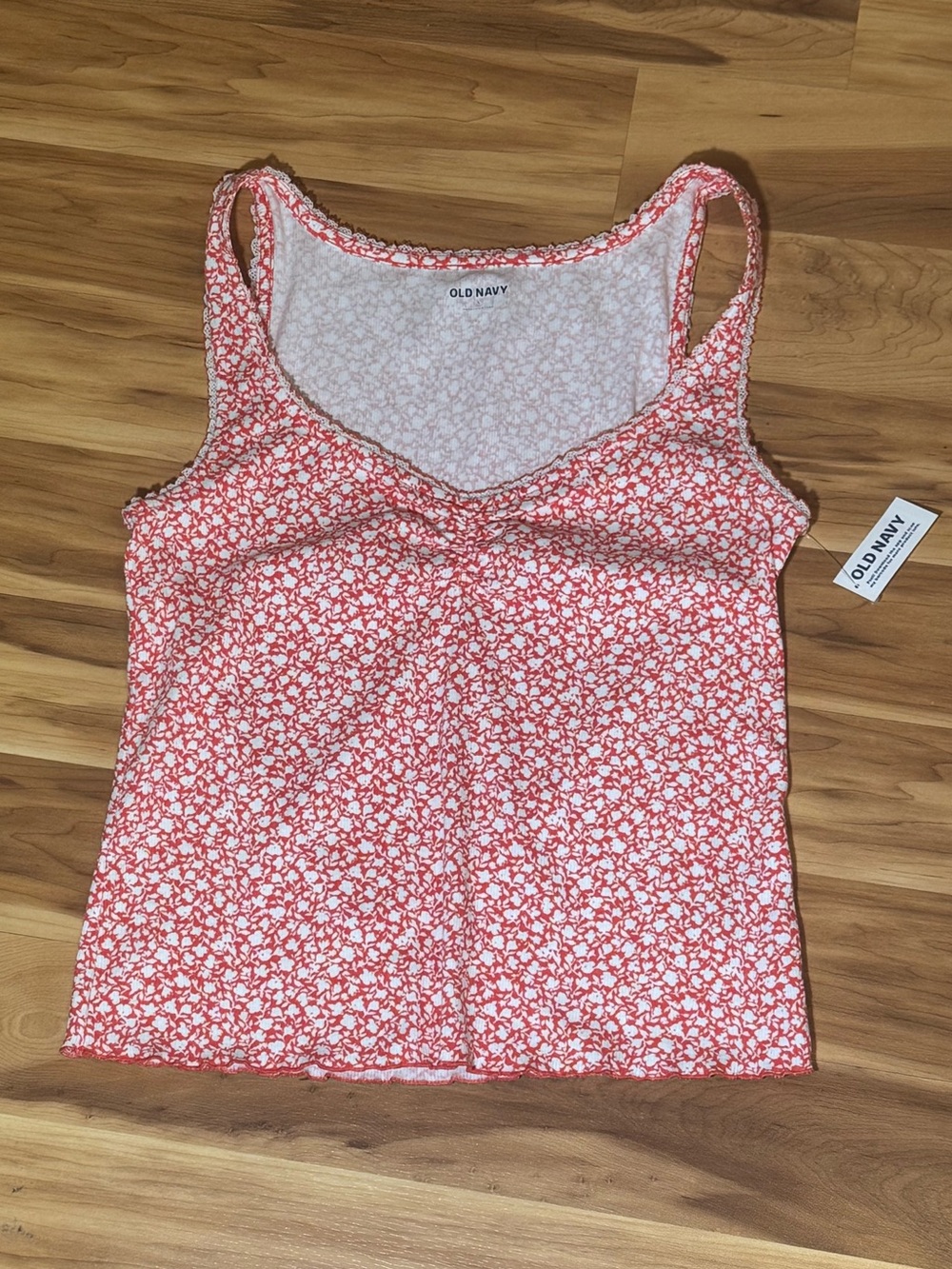 NWT Old Navy | Red Floral Cami Tank Top